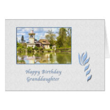 Birthday, Granddaughter, Versailles, France, Card