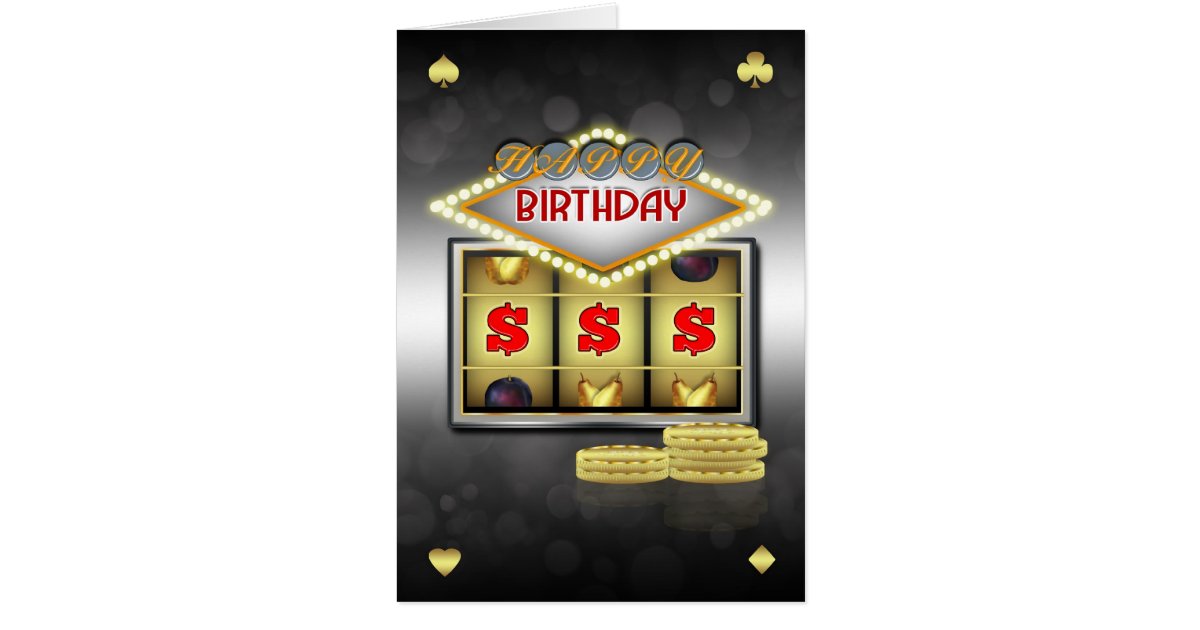 Casino birthday card
