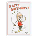 Birthday greeting card for golfing man! cards