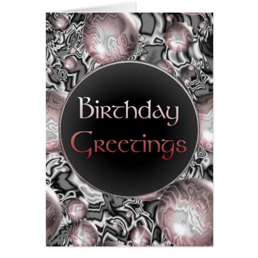 birthday greetings card