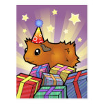 Birthday Guinea Pig (scruffy) Postcard