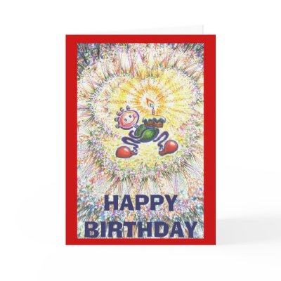 Birthday Guy, HAPPY BIRTHDAY Greeting Card by littleElizzabeth