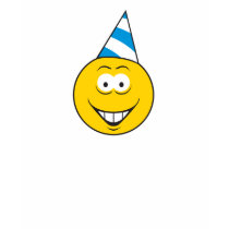 Birthday Hat Smiley Face t-shirts by doonidesigns Birthday Hat Smiley Face t-shirts