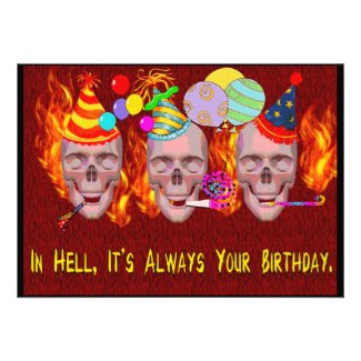 Birthday Hell Personalized Invitations