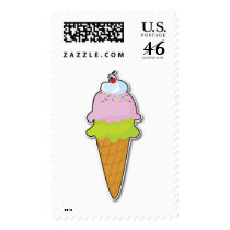 Birthday Ice Cream Cone postage