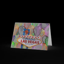 Birthday In Fabulous Las Vegas Card cards