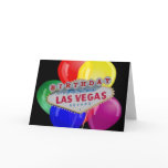 Birthday IN Fabulous Las Vegas Card with Balloons