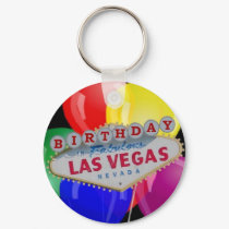 Birthday IN Fabulous Las Vegas Keychain - Balloons by vegasdusoleil Birthday IN Fabulous Las Vegas Keychain - Balloons