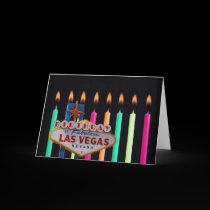 Birthday in Las Vegas Card cards