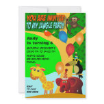 Birthday invitation 029: Jungle Party
