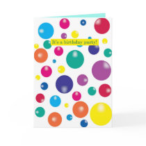 BIRTHDAY INVITATION - BOUNCING GUMBALLS copy cards