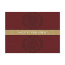 BIRTHDAY INVITATION :: finesse 1 postcards