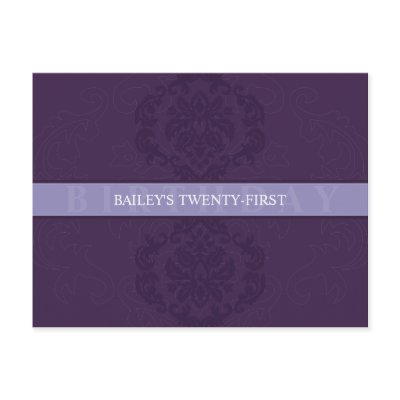 BIRTHDAY INVITATION :: finesse 3 Postcards by edgeplus