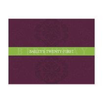 BIRTHDAY INVITATION :: finesse 6 postcards by edgeplus BIRTHDAY INVITATION :: finesse 6 postcards