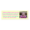 Birthday Invitation - Girl business cards by JessicaInSeattle Birthday Invitation - Girl business cards