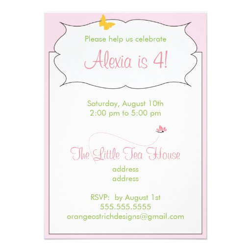 Birthday Invitation - Paper Doll