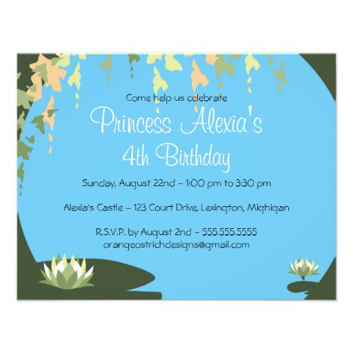 Birthday Invitation - Princess & Frog