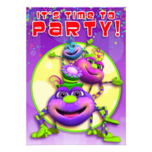 Birthday Invite-Itsy Bitsy Spiders (GiggleBellies)