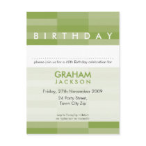 BIRTHDAY INVITE :: modern rectangular panel 5 postcards by edgeplus BIRTHDAY INVITE :: modern rectangular panel 5 postcards