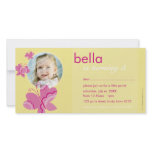 BIRTHDAY INVITE PHOTOCARD :: flutterbybutterfly 2 Customized Photo Card
