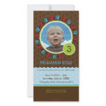 BIRTHDAY INVITE PHOTOCARD :: ladybird circle 1P Custom Photo Card