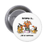 Birthday is... Full of Surprises Pinback Button
