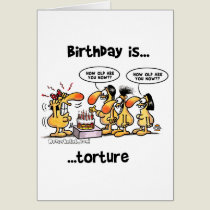 Birthday is... Torture cards