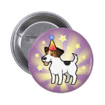 Birthday Jack Russell Terrier Pinback Buttons