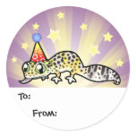 Birthday Leopard Gecko Gift Tags stickers