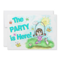Birthday / Little Girl's Party Invitation by jamiecreates1 Birthday / Little Girl's Party Invitation