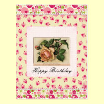 Birthday Love greeting card postcards