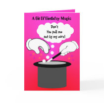 Birthday magic trick cards
