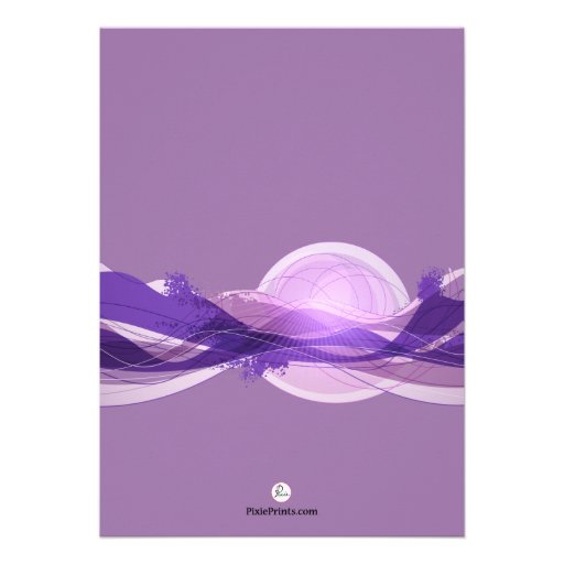 Birthday Milestone Plum Photo Invitation