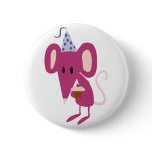 Birthday Mouse Pinback Buttons