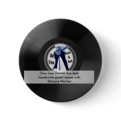 Birthday Name Pin Favors Retro Rock n Roll Party