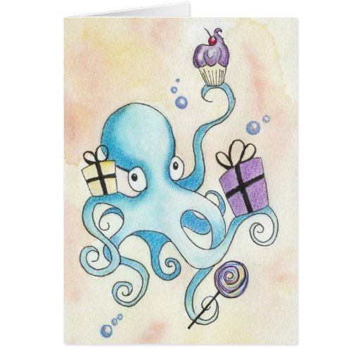 Birthday Octopus Card Zazzle birthday-octopus-card-zazzle