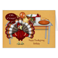 Birthday On Thanksgiving Greeting Cards