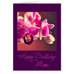 Birthday Orchid for Mom Card