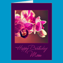 Birthday Orchid for Mom cards