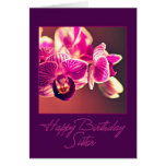 Birthday Orchid for Sister Cards
