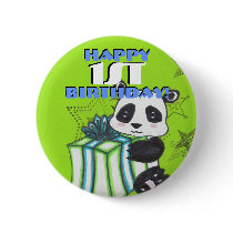 Birthday Panda Button