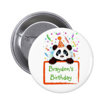 Birthday Panda Pin
