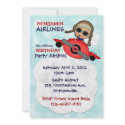 Birthday Party Airlines Invitation invitation