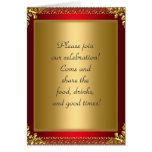 Birthday Party Announcement Royal Red Cards