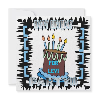 Birthday Party Cak & Candles Invitation by AllAboutLove