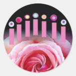 Birthday Party Candles and Pink Rose stickers