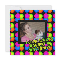 Birthday Party Custom Photo Invitation invitations