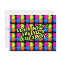 Birthday Party Customizable Invitations