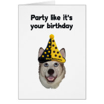 Birthday Party Dog Cards