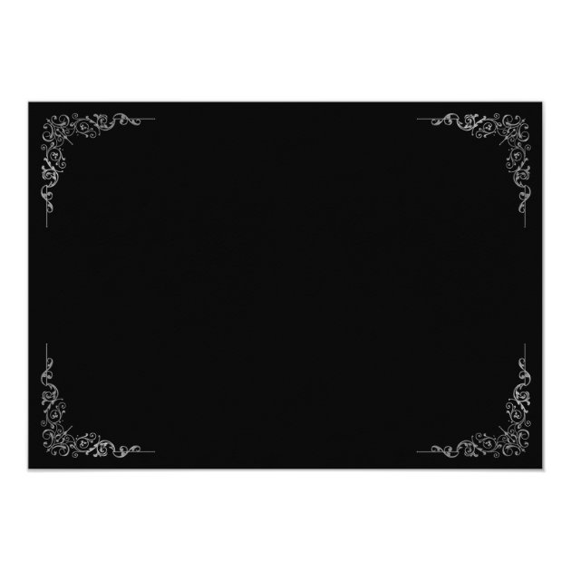 Birthday party, forty, great Gatsby, black silver Card